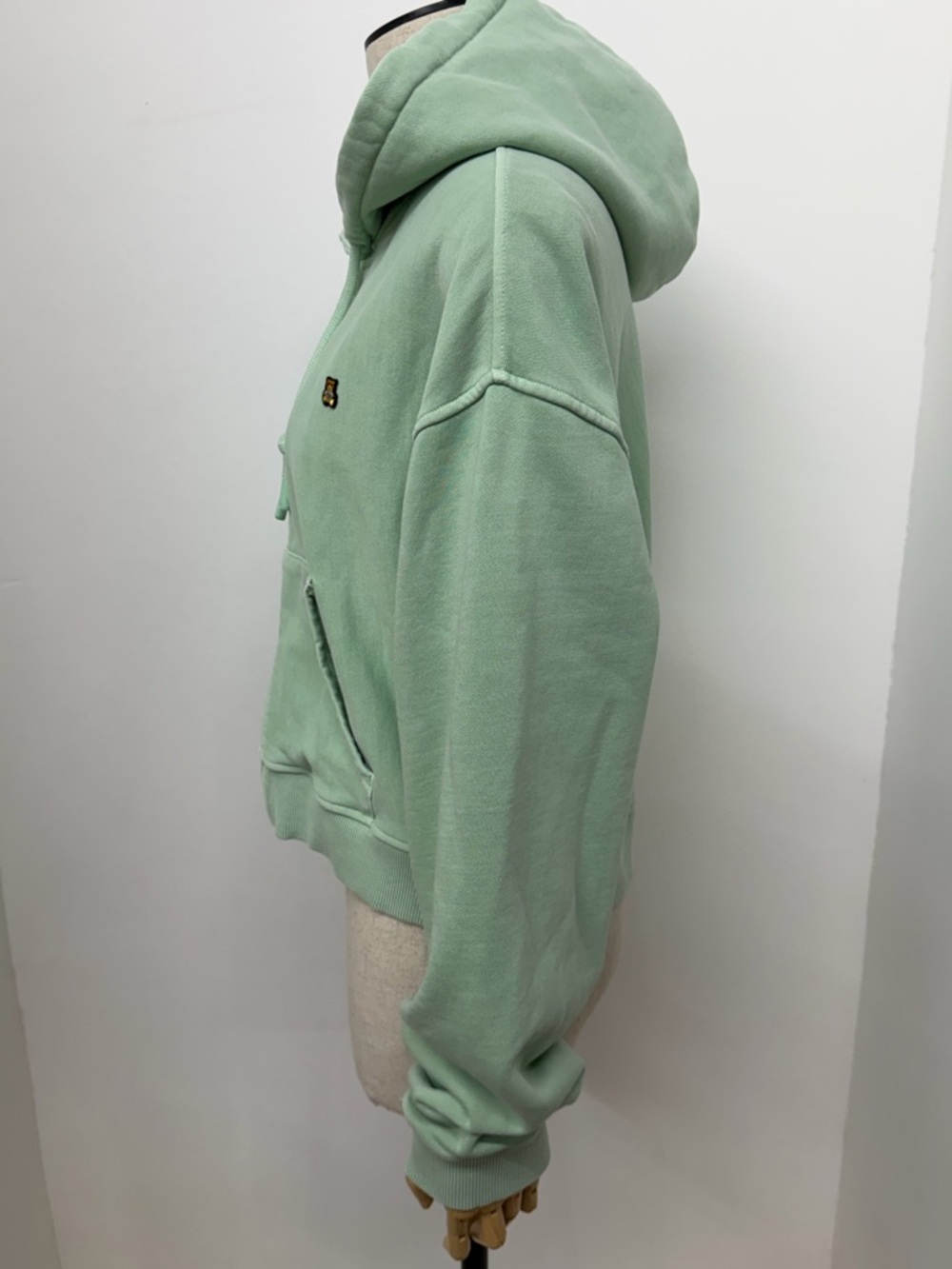 Teddy Fresh Women's Classic Zip Hoodie Mint Green Size Large - Picture 10 of 16
